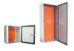 Grey Stainless Steel Electrical Cabinets / Steel Electrical Box Smooth Surface