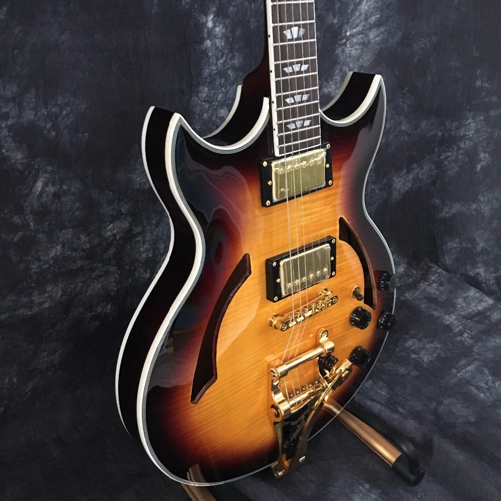 2018 new high-quality hollow body 335 JAZZ electric guitar, mahogany fingerboard