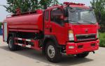 HOWO 118KW Water Tank Fire Truck 4x2 9000L Capacity For Fire Fighting