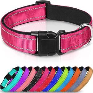 Quality Breathable Nylon Reflective Dog Collar Multicolor Adjustable wholesale