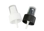 Plastic Ribbed Perfume Pump Sprayer 28/410 Black / White Color For Bottles