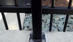 Customized Black Zinc Steel Metal Garrison Fence Panels Maintenance Free