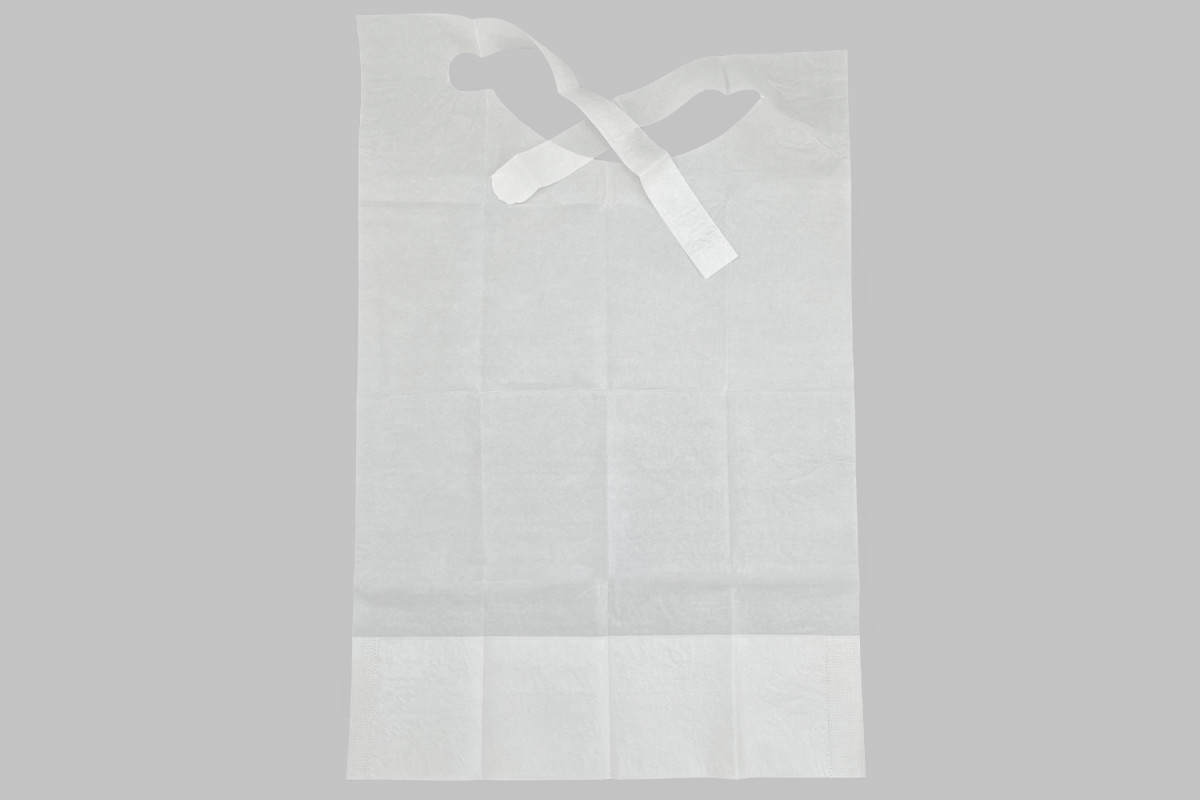Foldable Disposable Adult Bibs Teeth Clinic Dental Waterproof Caregiver Biodegradable OEM