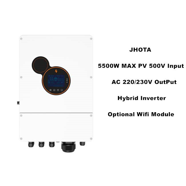Solar 5500W Hybrid MPPT Solar Inverter PV 500V Input AC 220/230V OutPut