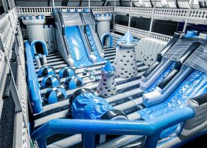 Quality Customized Attraction And Big Inflatable Theme Park With Vinyl Patch wholesale