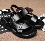Rubber Bottom Hole Flat Leather Sandals Roman Casual Handcrafted Leather Sandals