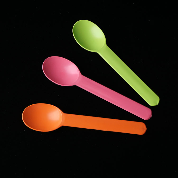 Biodegradable Frozen Yogurt Spoon Corn Starch Plastic Disposable Spoons