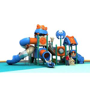 Quality Kids Outdoor Plastic Commercial Playground Backyard Slide Color Powder Coated wholesale