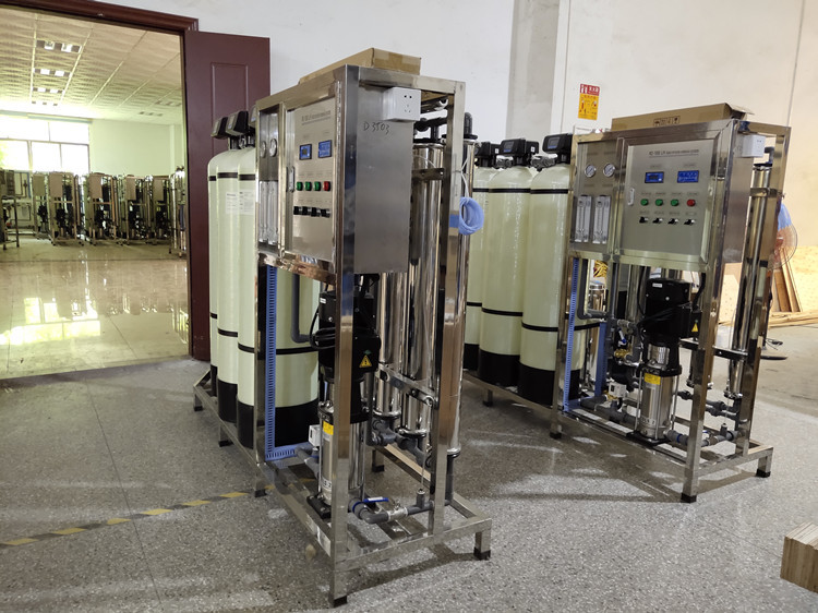 1000LPH Auto Control Deionized Water Purifier 5000GPD Industrial Reverse Osmosis Water System Plant RO Machine