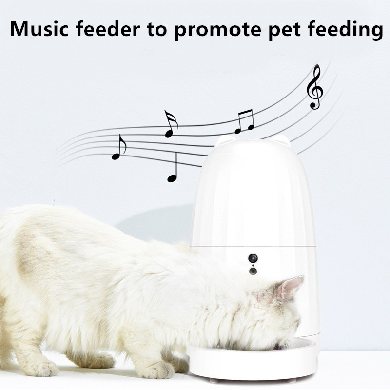 Timing Quantitative Intelligent Automatic Pet Feeder Remote Video Control For Dog Cat