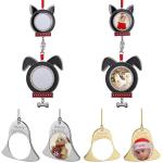Sublimation Blank Metal Angel Wings Christmas Ornaments Sublimation Christmas