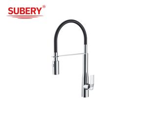 Quality Modern Single Lever Chrome Brass Kitchen Sink Faucets OEM wholesale