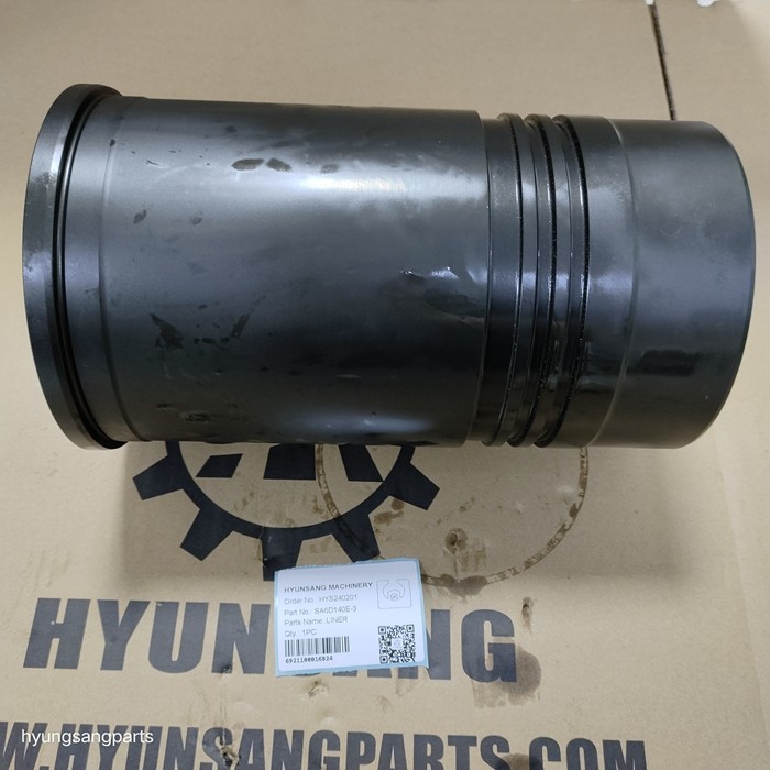 Hyunsang Engine Spare Parts Liner For SA6D140E-3