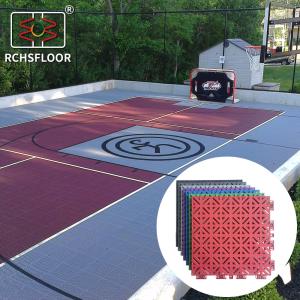 Quality 1.61cm Thickness Basketball Court Tiles Sports Flooring Tiles wholesale
