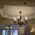 American retro chain chandelier black iron candle light 6 8 lights for dinning
