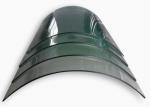 ISO9001 15mm pencil edge Bent Curved Tempered Glass Panels
