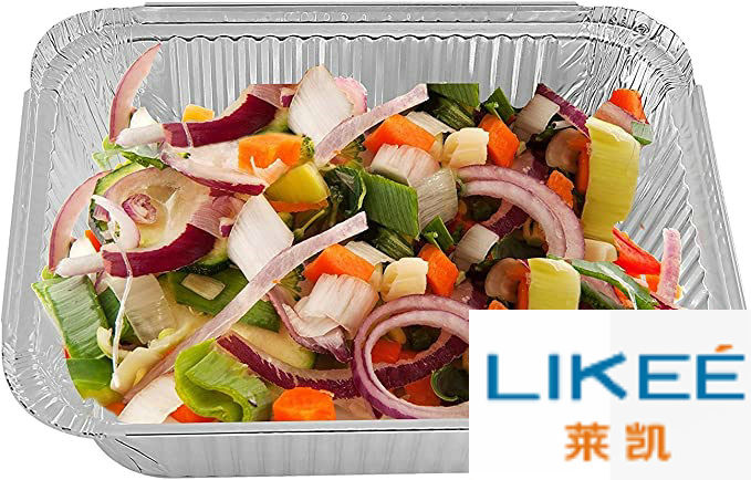 Custom Logo Aluminium Foil Food Container Feezer Safe for kitchen