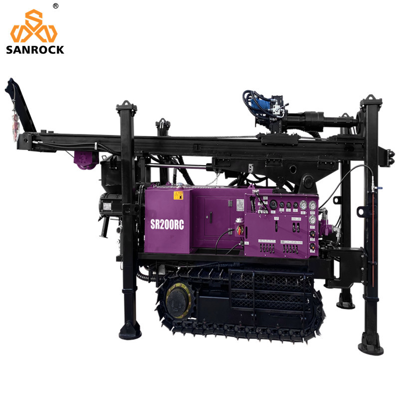 Portable Core Drilling Rig 75KW Diesel Reverse Circulation Drilling Rig Hydraulic Borehole Drilling Machine