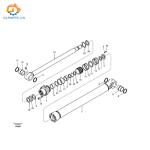 VOE14572137 14572137 14523673 14559350 Hydraulic Bucket Cylinder For Volvo