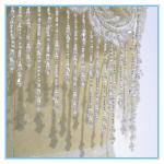 Lady short elegant style wedding embroidery beading top lady blouse & top for