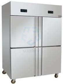Quality 4 Doors Commercial Stainless Steel Upright Freezer 900L 32 Cu Ft wholesale