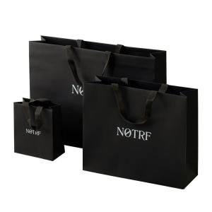 Quality Gravure Printing Custom Logo Necklace Paper Gift Bag for Customized Jewelry Packaging wholesale