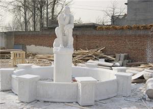 Quality Luxury Decorative Landscaping Stone For Villa Garden Hand Carved White Marble Fountain wholesale