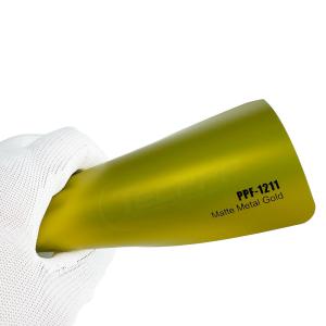 Quality Matte Metal Gold Vehicle Paint Protection Film Polymeric Hydrophobic Layer wholesale
