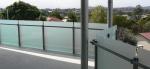 Frosted Deck Railing Glass Panels , Glass Railings Outdoor Safety