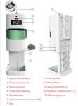 DC6V 1100ml HD Display Hand Disinfectant Dispenser