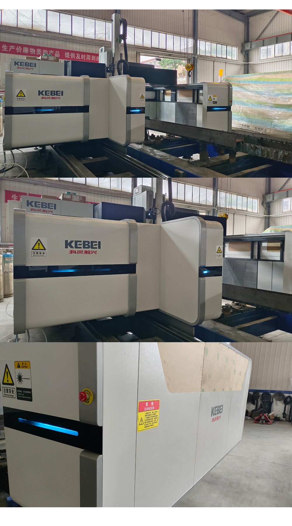 30000W Profile Steel Laser Cutting Machine Flange Bevel Cutting With Beckhoff Control System