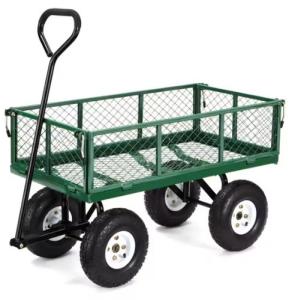 Quality Portable Trolley Green Adjustable Folding Utility Wagon for Outdoor Camping Beach wholesale