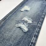 Custom 158cm 100% Cotton Denim Fabric Light Blue 9.4 Oz