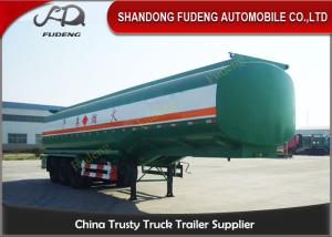 Quality 3 Axles Diesel / Petrol Tanker Trailers , 45000 L Carbon Steel Semi Tanker Trailers wholesale