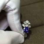 Piaget full diamonds tanzanite rose ring of 18kt gold with white gold
