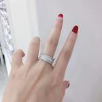 Wedding Moissanite Diamond Ring 925 Sterling Silver Cubic Zirconia Band Ring