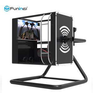 Quality Black Virtual Reality Flight Simulator Cockpit Outdoor Amusement Park Equipment wholesale