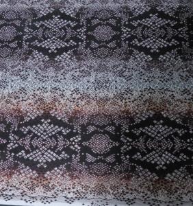 Quality Snakeskin Digital Printed Fabric for dress andladies garment wholesale