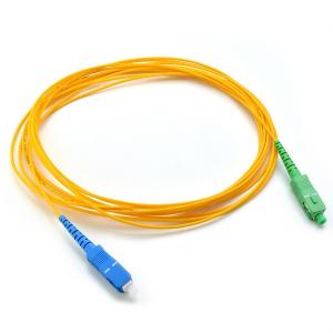 Quality SC/UPC-SC/APC Simplex Fiber Optic Patch Cord LSZH Jacket 2mm Single Mode Fiber Jumpers wholesale
