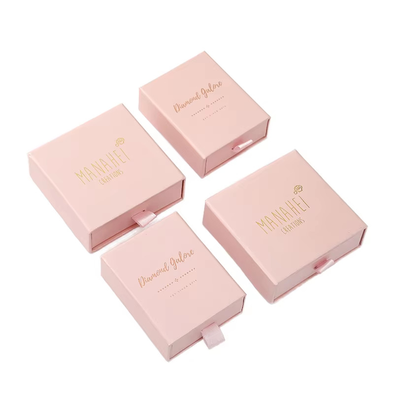 Factory Wholesale Custom Private Label Jewelry Box Necklace Earring Ring Packet Box Drawer