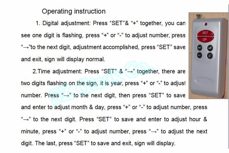 outdoor led clock time date temperature sign