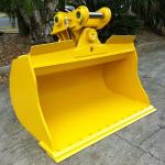 Alloy Steel Mini Excavator Tilt Grading Bucket Rotate 25mm