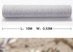 Living Room Embossed Vinyl Wallpaper , Waterproof Silver Modern Embossed