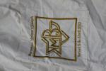 100% cotton fabric wtih emboidery logo small bag cotton drawing string Plain
