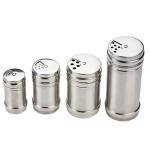 Stainless Steel Household BBQ Seasoning Jar With Rotating Cover
