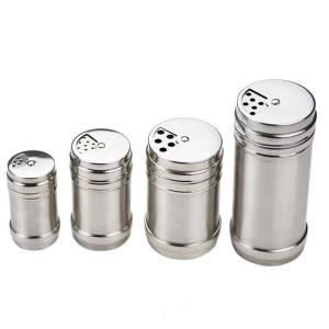 Quality Stainless Steel Household BBQ Seasoning Jar With Rotating Cover wholesale
