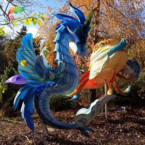 Quality Aquarium Amusement Exhibition Chinese Festival Lanterns Hippocampus Animal Lanterns wholesale