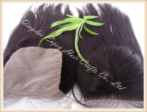 Quality Silk top closure 4''x4'' peruvian virgin hair natural color,straight 10''-24''middle part wholesale