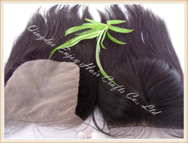 Silk top closure 4''x4'' peruvian virgin hair natural color,straight 10''-24'