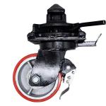 50mm Shipping Container Wheel Caster PU Red Castor